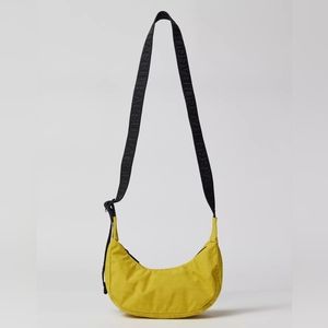 BAGGU Mini Nylon Crescent Bag in Sour